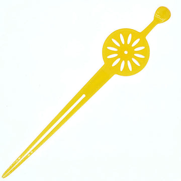 Acrylic Geisha Floral Cut Hair Stick Fork